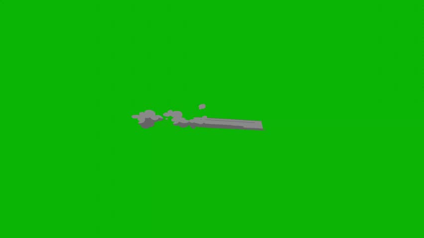 Smoke, Smoke Elements motion graphics, fog, steam effects, wind, blast, Cartoon smoke explosion on a green screen. Cartoon Smoke transition animation with key color. Chroma key, 4K video
