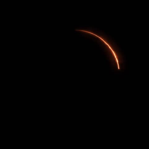 Seamless animated loop, fiery orange neon circle pulse, fast moving overlay. Rhythmic warm light effect for music visuals and backgrounds.