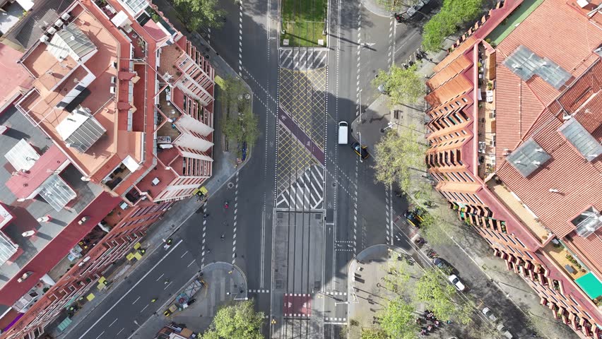 Barcelona Street At Barcelona In Catalonia Spain. Medieval Buildings Scenery. Downtown Cityscape. Catalonia Skyline. Barcelona Street At Barcelona Spain. Urban Scene. Spain Skyline.