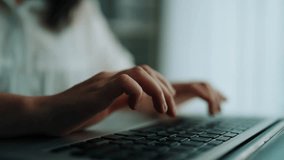 Hands Typing on Laptop with Process Insights Graphic Overlay, Data Analysis and Technology Concept. Asymptotic smart data analytic. - Powered by Shutterstock - Get 15% off with code: PIKWIZARD15