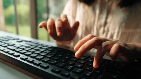 Woman Using Laptop with Digital Overlays Representing Process Efficiency and Data Analysis in Office Setting. Asymptotic smart data analytic. - Powered by Shutterstock - Get 15% off with code: PIKWIZARD15