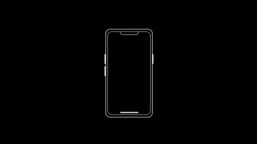 2D animation of smartphone rotating or flipping horizontally and vertically. Ideal for UI UX presentations, app demos, explainer videos, or responsive design concepts.