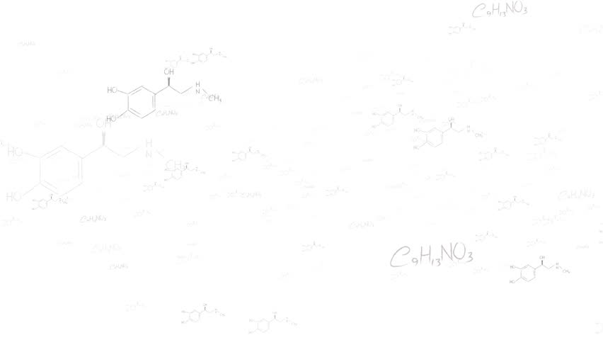 Adrenaline white screen black handwritting formula flow 