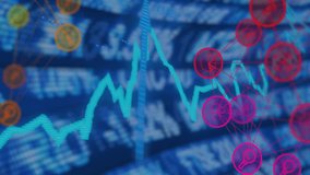 Flat design showing turquoise jagged line chart with neon divider separating red pink network nodes. Data visualization, financial analytics, digital interface, network connectivity, technology, - Powered by Shutterstock - Get 15% off with code: PIKWIZARD15