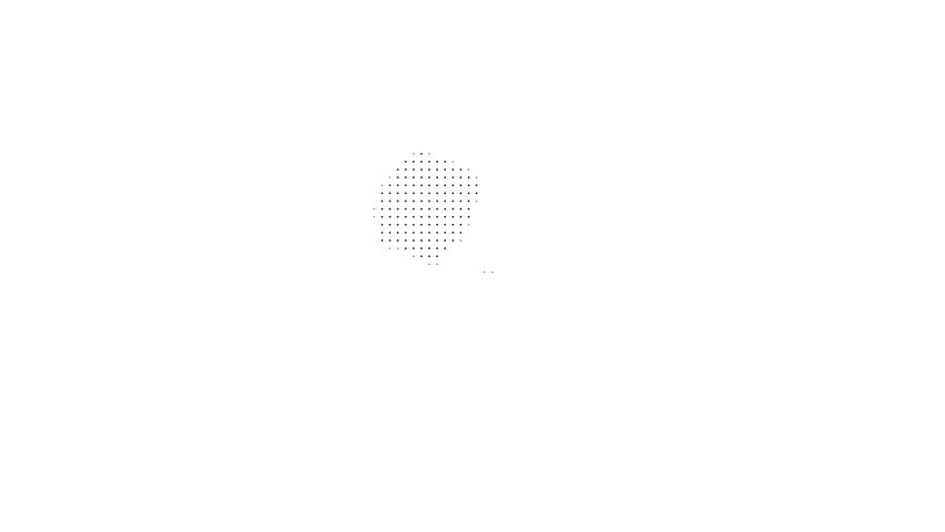 Halftone Animation of Woman Opening Lips