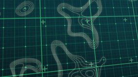 Digital mapping interface showing neon green grid with nodes and contour loops over teal backdrop. Futuristic, technological, abstract, neon, geometric, digital, sci-fi - Powered by Shutterstock - Get 15% off with code: PIKWIZARD15