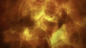 Translucent blue fluid shapes floating in cosmic 3D render with brown orange nebula backdrop. Futuristic, abstract, fluidity, cosmic, organic, luminous, textured - Powered by Shutterstock - Get 15% off with code: PIKWIZARD15