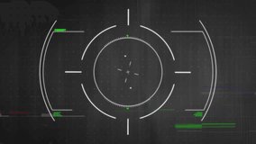 Animated 3D render data dashboard showing circular gauge over six bars with line graph and waveform. Technology, analytics, futurism, interface, data, visualization, digital - Powered by Shutterstock - Get 15% off with code: PIKWIZARD15