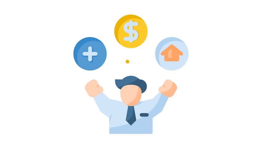 Animated welfare icon. Perfect for employee, business, team, company, job, teamwork, career, professional, corporate, manager, staff, office, partnership, management, businessman and development