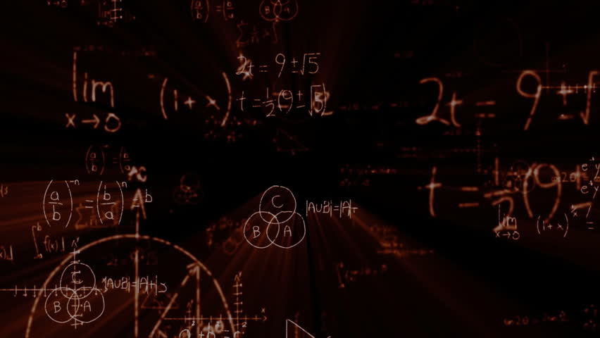 Semi-transparent 3D brain model glowing with floating integrals summations graphs and orange beams. Futuristic, innovation, technology, science, digital, abstract, intelligence - Powered by Shutterstock - Get 15% off with code: PIKWIZARD15