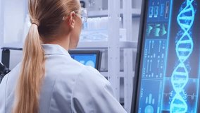 Scientific laboratory filled with various research equipment. Scientists are conducting experiments and research. Science and technology concept. - Powered by Shutterstock - Get 15% off with code: PIKWIZARD15