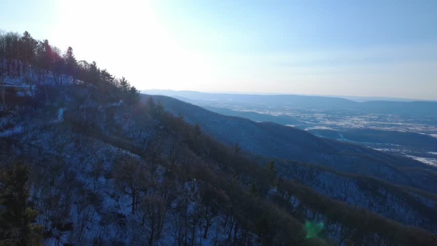 Shenandoah Mountain on Snow West Virginia, Skyline Drive