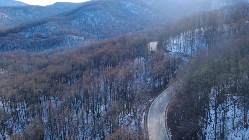 Shenandoah Mountain Skyline Drive Snow