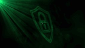 Central shield being highlighted while protecting user nodes, using flat design and code pattern. Cybersecurity, data protection, network, digital, technology, privacy, security - Powered by Shutterstock - Get 15% off with code: PIKWIZARD15