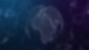 White user icon wearing tie in circular node with blue lines connecting nodes on dotted globe. Technology, connectivity, cybersecurity, innovation, digital, communication, network - Powered by Shutterstock - Get 15% off with code: PIKWIZARD15