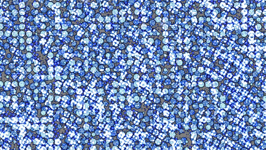 Semi-transparent circles fade onto a blank canvas in a layered minimalist design. Varying in size, they pulse and gently expand, forming darker overlaps—perfect for motion graphics or abstract intros.