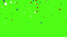 Memorial Day Typography Animation Green Screen  animation featuring bold red, white, and blue colors and American flag elements on a transparent green screen background.  - Powered by Shutterstock - Get 15% off with code: PIKWIZARD15