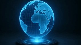 Futuristic Rotating Holographic Globe Animation - Powered by Shutterstock - Get 15% off with code: PIKWIZARD15