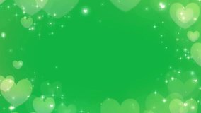 Glittering hearts stars light effects on green screen background. - Powered by Shutterstock - Get 15% off with code: PIKWIZARD15