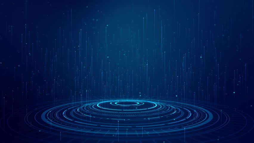 AI Sphere with Abstract Glow blue Pedestal. Futuristic High Tech Energy Product Stand. Magic Portal. Round Teleport Podium. Sci-fi Technology Theme futuristic technology, AI artificial intelligence.