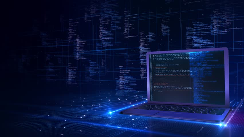 Computer screen Data-driven AI analytics concept with neural networks, machine learning, innovation business. big data stream. Illustrate data flow technology and science for predictive systems, 3D 4K - Powered by Shutterstock - Get 15% off with code: PIKWIZARD15