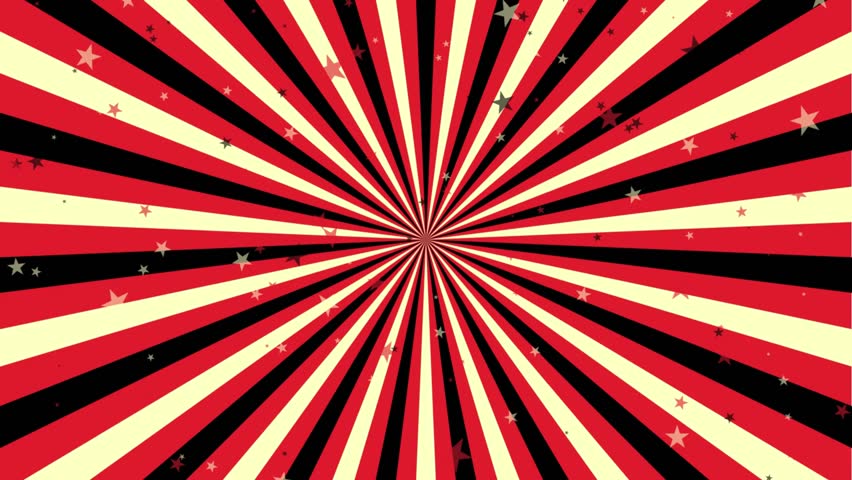 Vibrant animated abstract carnival background featuring classical circus-style colors and dynamic looping motion ideal for festive video party intros fair-themed visuals and entertainment design