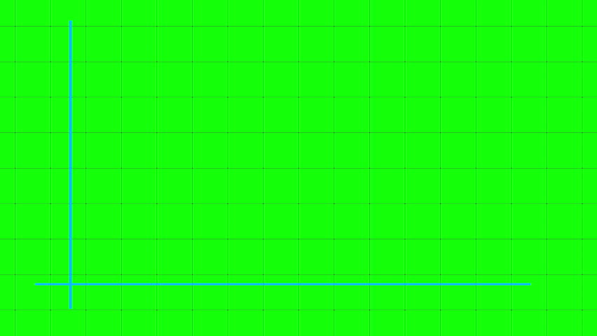 Upward Bar Graph with Curved Arrow Representing Business Growth on Green Screen