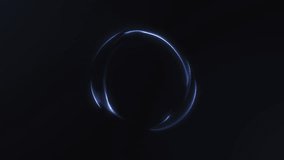 Elegant navy blue energy sphere of flowing glowing particles and digital plasma on dark background. Minimal futuristic sci-fi orb vortex animation for business visuals. 4K 60 fps seamless loop. - Powered by Shutterstock - Get 15% off with code: PIKWIZARD15