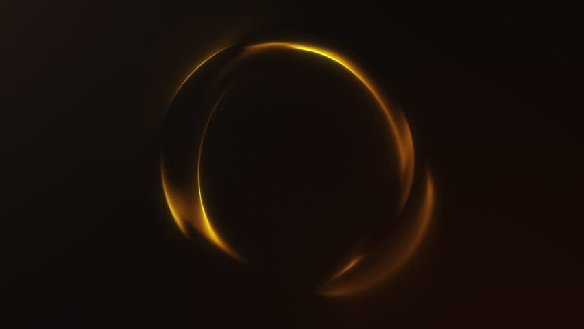 Golden glowing energy sphere with luxurious particle swirl and magical plasma flow on dark background. Elegant sci-fi orb loop for business and futuristic visuals. 4K 60 fps seamless graphic.