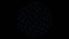 Abstract Wireframe Sphere Intersecting Lines on a Dark Background - Powered by Shutterstock - Get 15% off with code: PIKWIZARD15