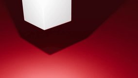 Digital Cube Circle Rotation, Abstract motion gree screen copy space two color 3d background - Powered by Shutterstock - Get 15% off with code: PIKWIZARD15