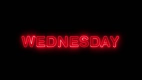 Glowing neon shine month name Wednesday text animation on black background. Glowing colorful neon text day of Wednesday. new modern digital neon shine week name Wednesday text animation
 - Powered by Shutterstock - Get 15% off with code: PIKWIZARD15