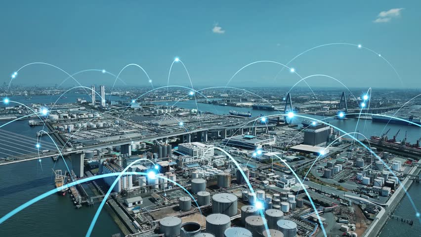 Industrial area and communication network concept