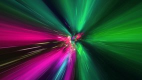 Dynamic flight through a twisting, colorful space warp tunnel. Light streaks and particles create a sci-fi motion effect at high speed. - Powered by Shutterstock - Get 15% off with code: PIKWIZARD15