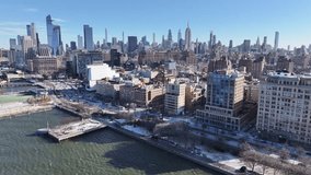 New York Skyline At Manhattan New York United States. Bustling Downtown Cityscape With Modern Buildings. Metropole Landscape Panoramic City View Busy. Metropole Urban. Manhattan New York. - Powered by Shutterstock - Get 15% off with code: PIKWIZARD15