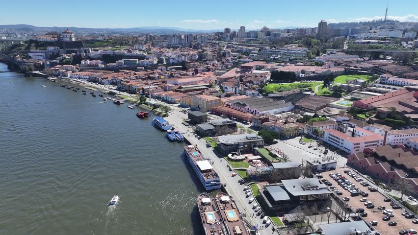 Gaia Pier At Gaia Porto District Portugal. Turquoise Ocean Waves Gently Crashing On Tropical Beach. Coast Sky Seaside Summertime. Coast Scenic Coastline. Gaia Porto District.