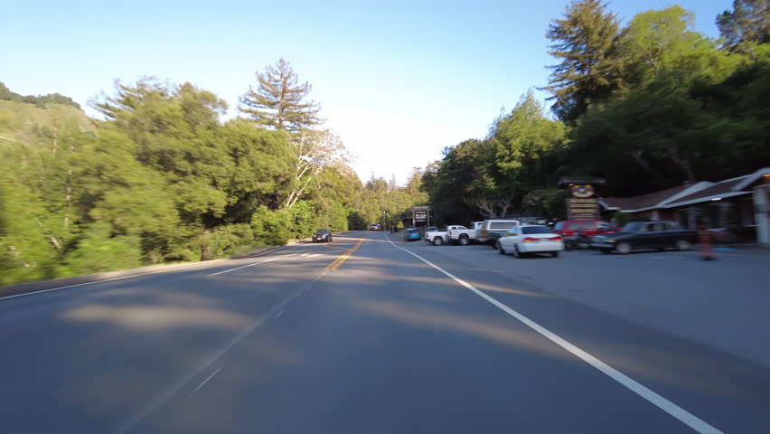Big Sur Pacific Coast Highway Southbound 2 Bixby Bridge to Pfeiffer State Park 19 Front View MultiCam Driving Plate California USA
