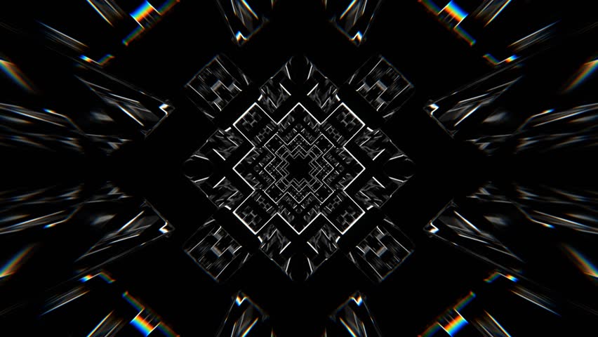 Red and White Dark Pulsing Tunnel Background VJ Loop in 4K