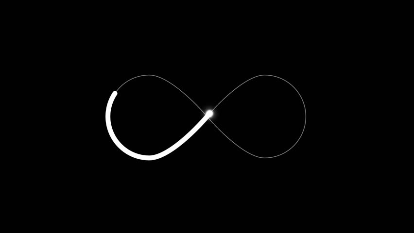 infinity loop symbol icon animation 4k
glowing infinity sign background animation