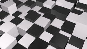 
3D Animation of Rising and Falling Black and White Cubes in Abstract Geometric Pattern, Futuristic Minimalist Background, Seamless 4K Looping  - Powered by Shutterstock - Get 15% off with code: PIKWIZARD15