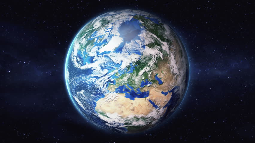 Earth zoom from Gothenburg - Vastra Gotaland - Sweden. And zoom out through clouds and atmosphere into space. Satellite view.