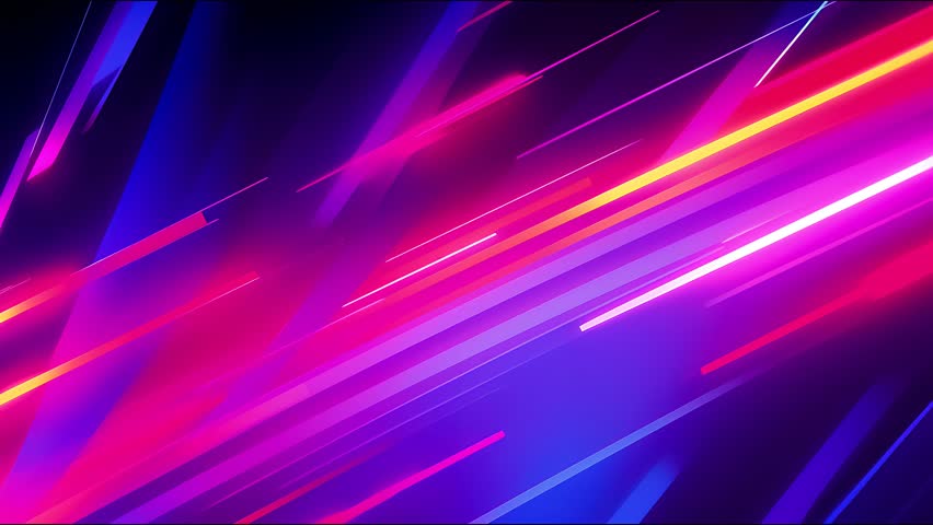 Anime-inspired visual effects with a looping cartoon style. 2D animation combined with abstract light beams and futuristic overlays