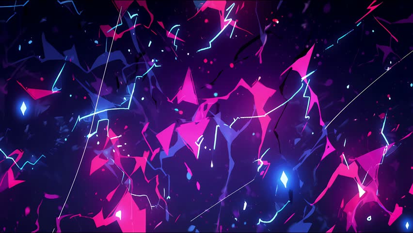 Stylized cartoon loop with anime vibes. Flashy 2D effects, comic visuals, and abstract elements suitable for VJ sets and sci-fi edits