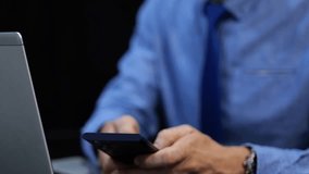 Businessman Using Smartphone With Holographic Verification Code Popping Out. Two-Factor Authentication (2FA) Concept. closeup shot, digital graphics - Powered by Shutterstock - Get 15% off with code: PIKWIZARD15