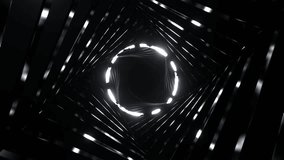 White Fantastic Space with Round Shining Neon Portal Background VJ Loop - Powered by Shutterstock - Get 15% off with code: PIKWIZARD15