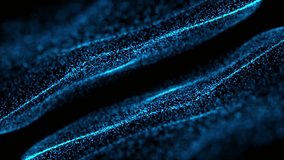 Abstract mir blue particle wave isolated on the black background. - Powered by Shutterstock - Get 15% off with code: PIKWIZARD15