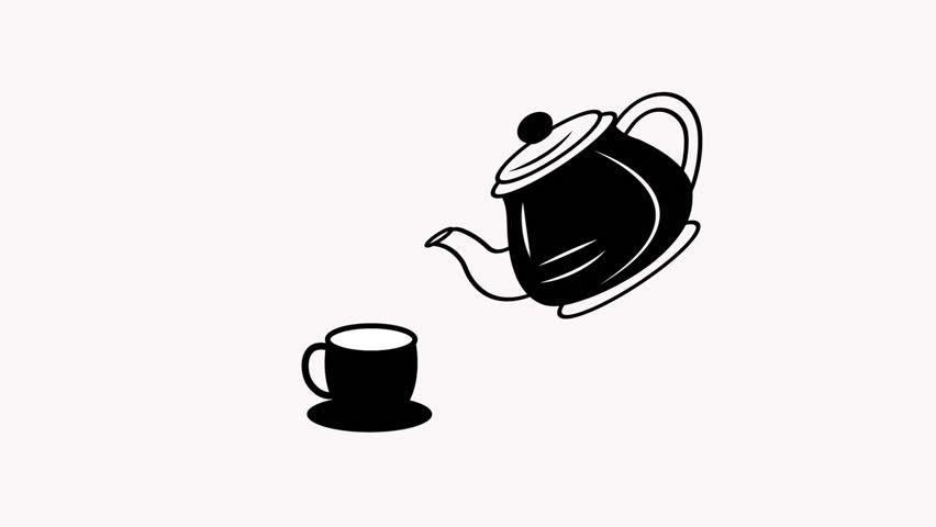teapot icon animation illustration flat