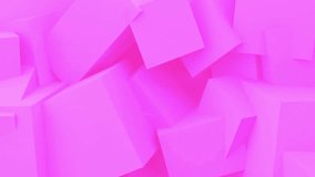 Abstract Pink Cubes Geometric Shapes 3D Render Background Design Texture Pattern Art Vivid Bright Color Blocks - Powered by Shutterstock - Get 15% off with code: PIKWIZARD15