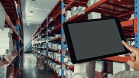 Warehouse management deft software in computer for real time monitoring of goods package delivery . Computer screen showing smart inventory dashboard for storage and supply chain distribution . - Powered by Shutterstock - Get 15% off with code: PIKWIZARD15