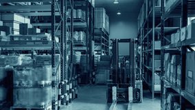 Augmented reality technology system in deft smart warehouse identify package picking and delivery . Future concept of supply chain and logistic business . - Powered by Shutterstock - Get 15% off with code: PIKWIZARD15
